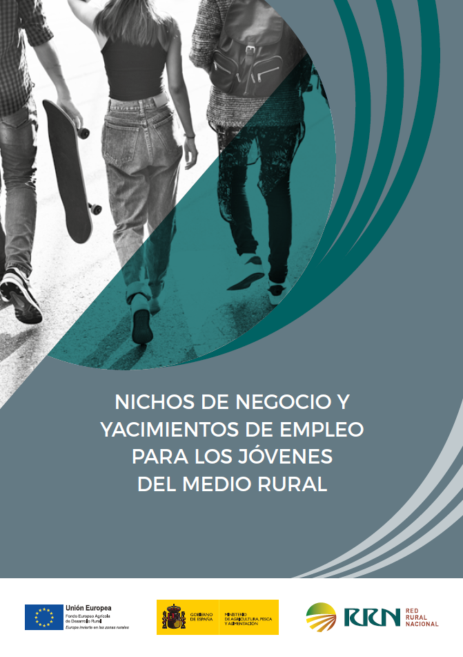 Portada do documento "Nichos de negocio e oportunidades de emprego para a mocidade do rural"